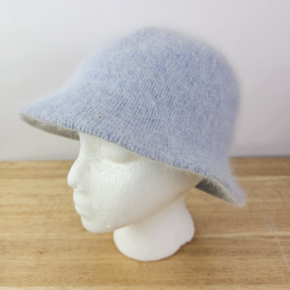 Bermuda Furgora Angora Fuschia Bucket Hat‎ Adult Size One Size Baby Blue Womens